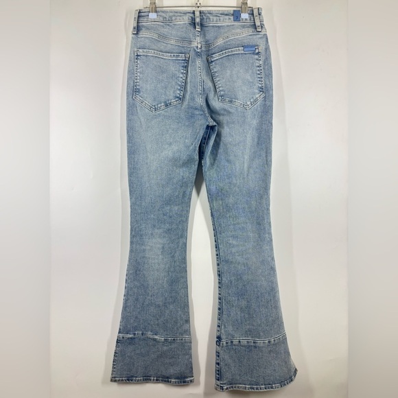 NWOT 7 For All Mankind Ultra High Rise Skinny Boot Jeans Light Wash Blue 27 - Picture 2 of 4